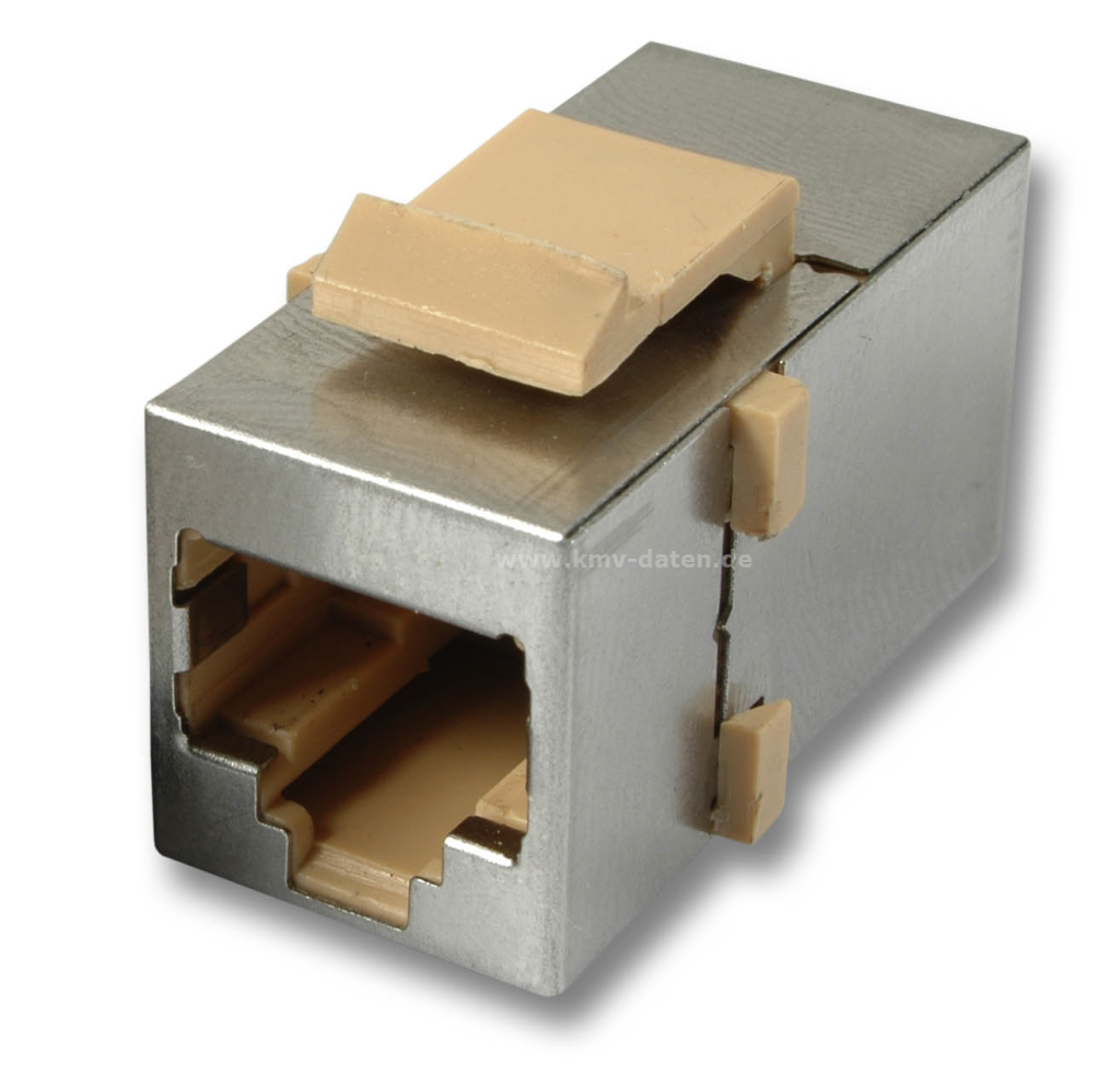 Einbauadapter Snap-in Kunststoff
RJ 45 Bu. <> RJ 45 Bu. Belegung 1:1
Verbindungskupplung für Netzwerkkabel
Adapter auch geeignet für ISDN Kabel
Snap-In Rasthebel aus Kunststoff
RoHS konform