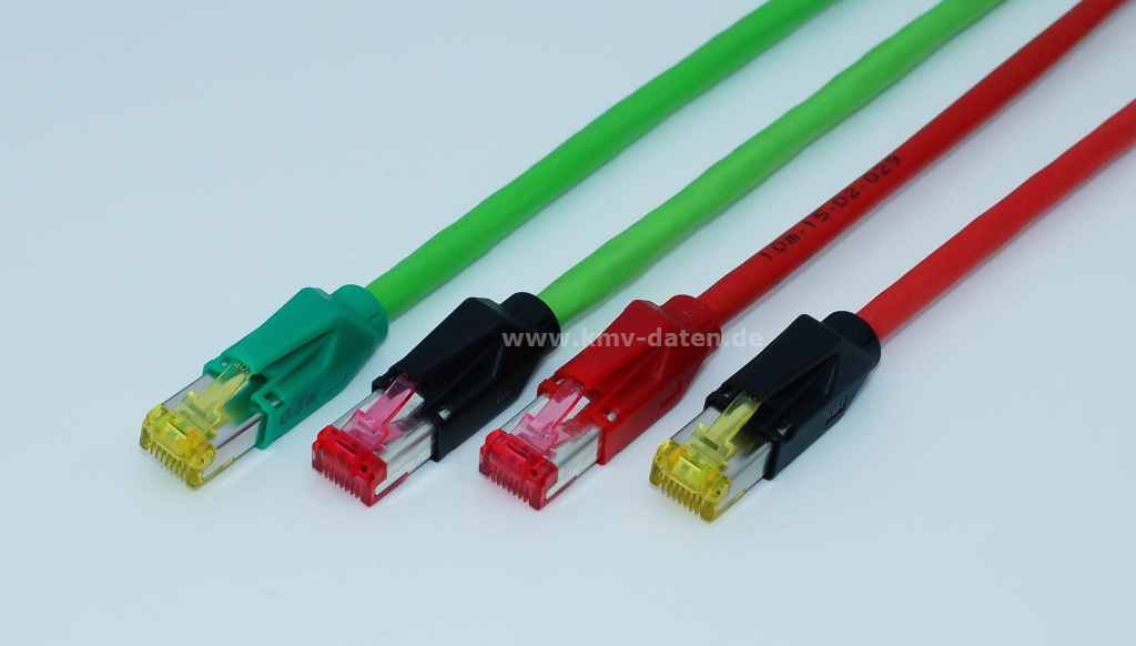 Industrie Patchkabel Cat 6A 10Gbit Länge:30,0m.
2 x RJ 45 HRS TM 21 Stecker Tülle schwarz
Leoni Industrial Ethernet Flexible Cat 7 PUR /grün
EAN Nr.: 4251095340410
